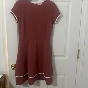 Love..ady reddish pink dress size m. Two layers on bottom part. Slight pilling.